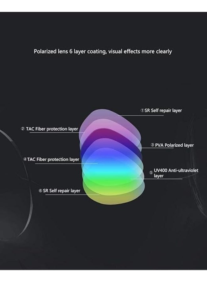 Xiaomi TS Brand Polarized Stainless Sun Lenses Glasses 100% UV Isolation Colorful Xiaomi Mijia Sunglasses Women Man - Image 3
