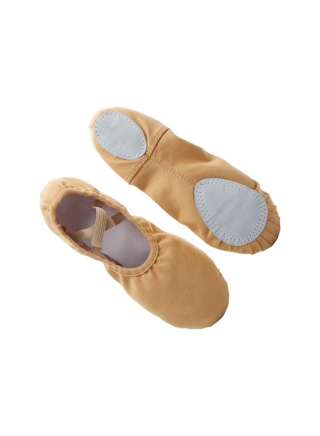 klarako Canvas Ballet Shoes Sole Ballet Slipper Yoga Split Flats Belly Dancing Shoes Gym Shoes Anti Slip Breathable for Women Girl Size 34 - Image 5