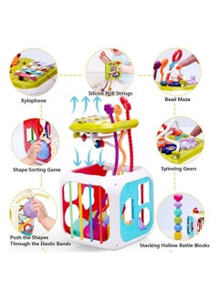 Y&D Baby Montessori Toys, Pull String Activity Toy, with Removable Panels and Shape Sorter Sensory Motor Skills Toy for Boys Girls Ages 18 Months Up  - Image 5
