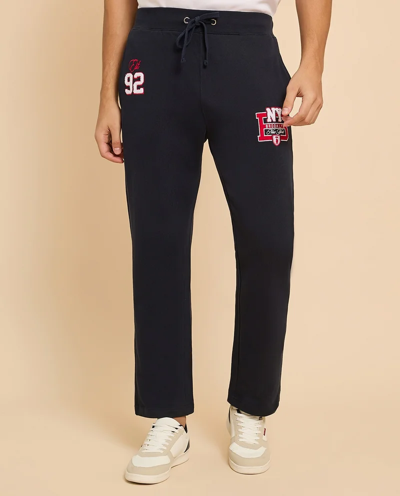 R&B Appliqued Joggers with Drawstring Waist