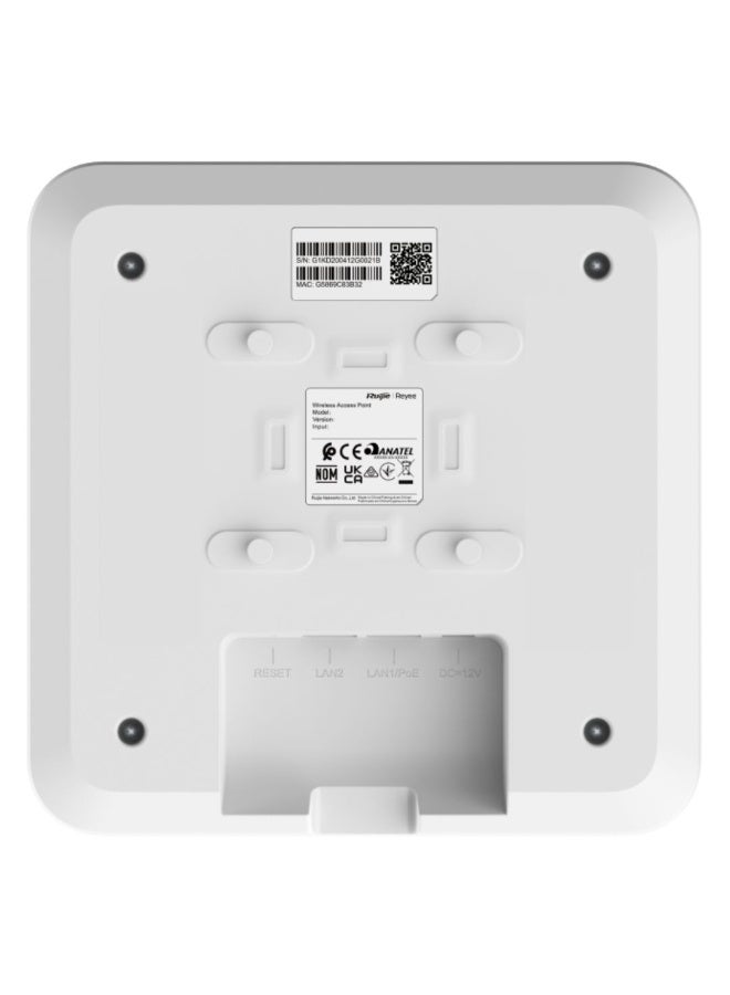 Ruijie | Reyee RG-RAP2200(E) Dual-band [AC 1300] Indoor Ceiling-Mount WIFI-5 Access Point (DC Power Adapter excluded by default) - Image 2