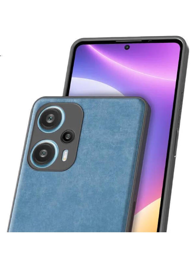Hotfire Phone Case For Xiaomi Redmi Note12 Turbo, Upgraded Skin-Like Lambskin Leather, Matte Lens Protection, Full Silicone Coverage - Image 3