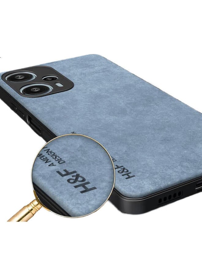 Hotfire Phone Case For Xiaomi Redmi Note12 Turbo, Upgraded Skin-Like Lambskin Leather, Matte Lens Protection, Full Silicone Coverage - Image 1