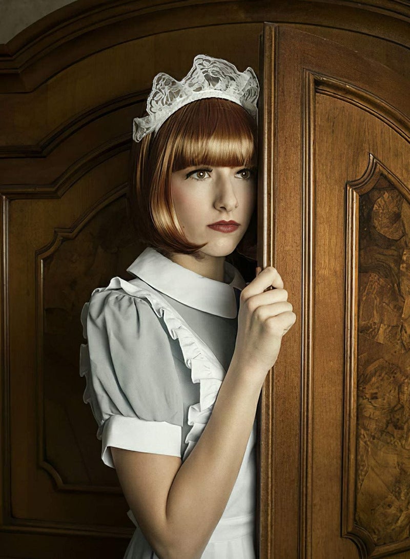 Excefore Featured Wigs with Party Sunglasses, Makeup Party Kit, Color Bob Wig, Cosplay Wigs and Party Wigs, Party Wigs Decorations Favors (Brown) - Image 4