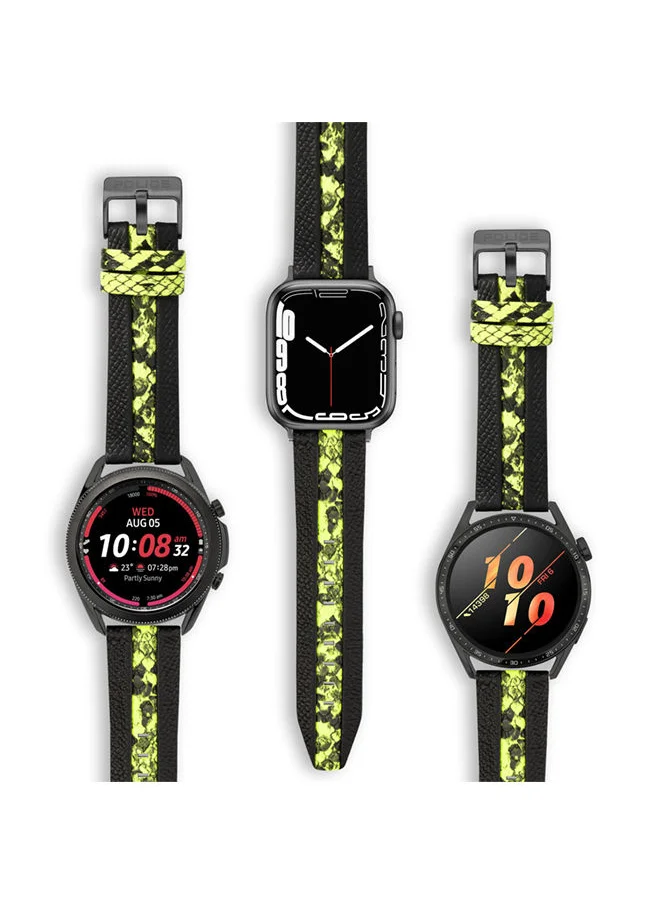 POLICE Bridge Black Leather Watch Straps