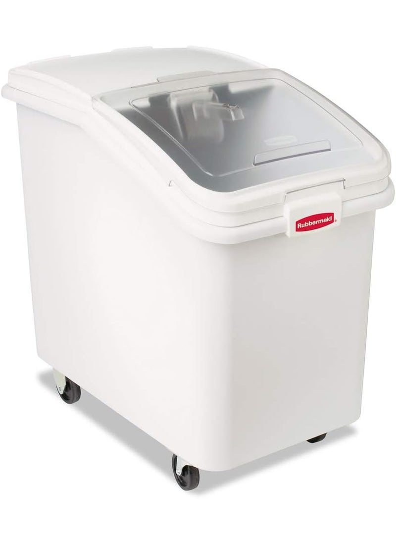 Rubbermaid ProSave Mobile Ingredient Bin 3086gal 18w x 29 34d x 28h White 