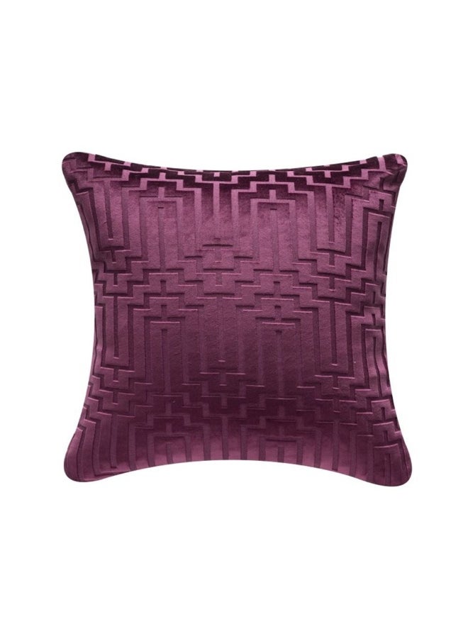 DANUBE HOME Gleam Cushion Stylish Throw Pillow for Sofa, Bed, Chair, Soft And Comfortable, And Elegant Home Decor Accent Perfect Decorative Cushion 45X45Cm Red 