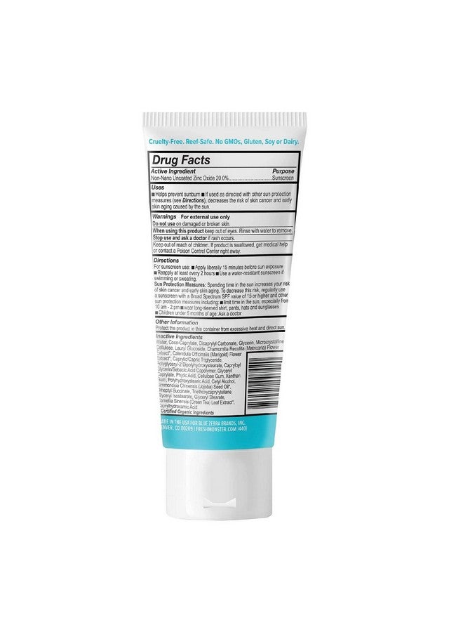 Fresh Monster واقية شمسية للأطفال من ريش مونستر يوميًا SPF 30 UVA/UVB خالية من النحاس أكسيد الزنك المعدنية واقية شمسية للوجه والجسم آمنة للشعاب المرجانية واقية شمسية غير مهيجة للأطفال - Image 3