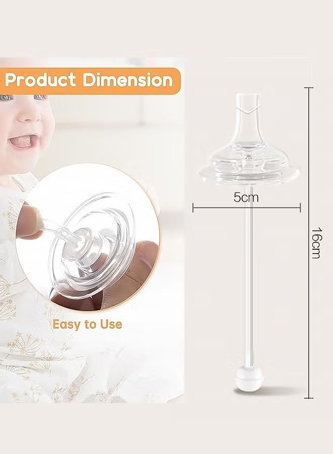 3Pcs Replacement Weighted Straws for , Silicone Gravity Ball Straw Replacment for Soft Bottle Straws for Sippy Cup, No Spill, Weighted Straw Kit - Image 2