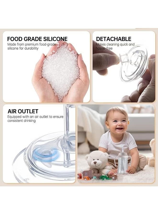 3Pcs Replacement Weighted Straws for , Silicone Gravity Ball Straw Replacment for Soft Bottle Straws for Sippy Cup, No Spill, Weighted Straw Kit - Image 5