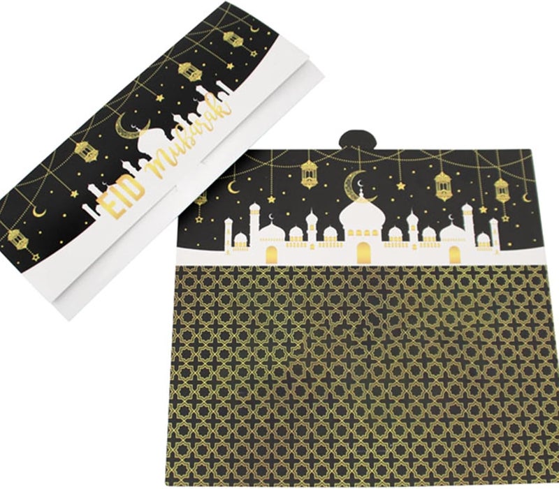 Set Of 50 Ramadans Mubaraks Cards Muslims Holiday Card Handmade Money Gifts Card Holders Festival Invitation Supplies Eid Cards - Image 5