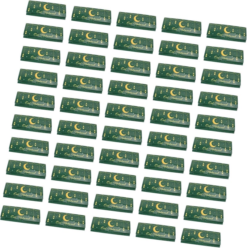 Set Of 50 Ramadans Mubaraks Cards Muslims Holiday Card Handmade Money Gifts Card Holders Festival Invitation Supplies Eid Cards - Image 3
