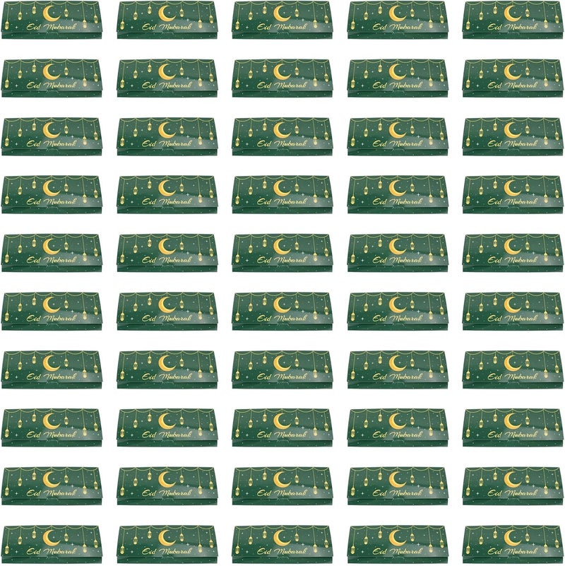 Set Of 50 Ramadans Mubaraks Cards Muslims Holiday Card Handmade Money Gifts Card Holders Festival Invitation Supplies Eid Cards - Image 4