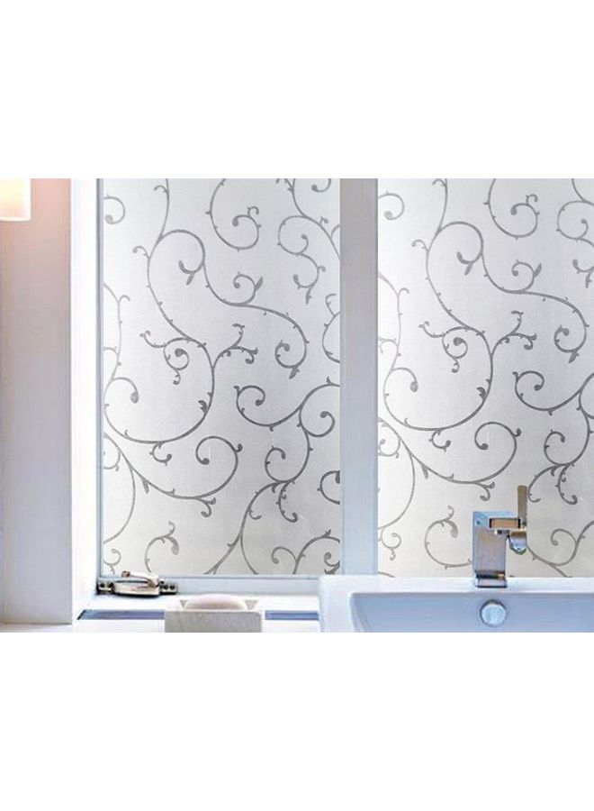 Window Privacy Film Sticker White/Clear 45x200cm - Image 1