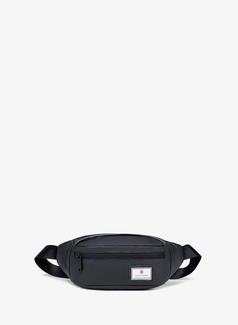 ARCTIC HUNTER Unisex Chest Bag Water Resistant Polyester Crossbody Travel Hiking Outdoor Shopping bag for Men and Women, YB14001, Black - Image 3