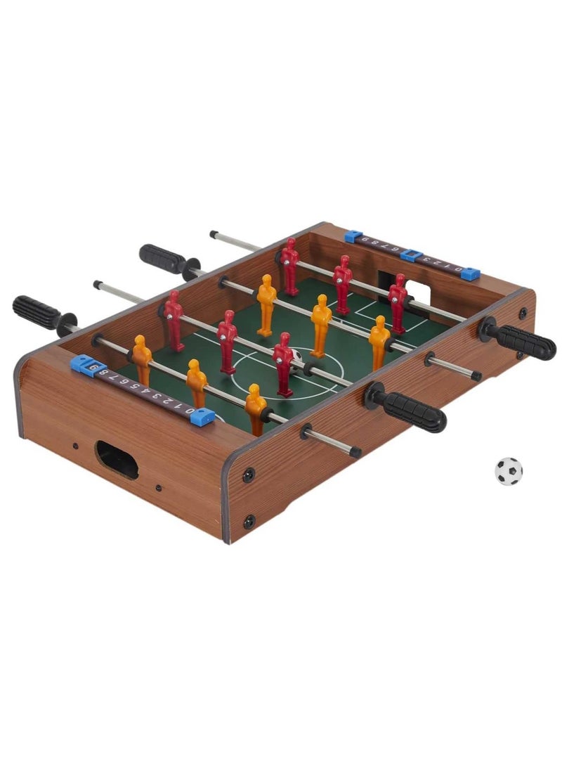Toy Box Wooden Football Table Soccer Game Set 51x32cm - Image 1