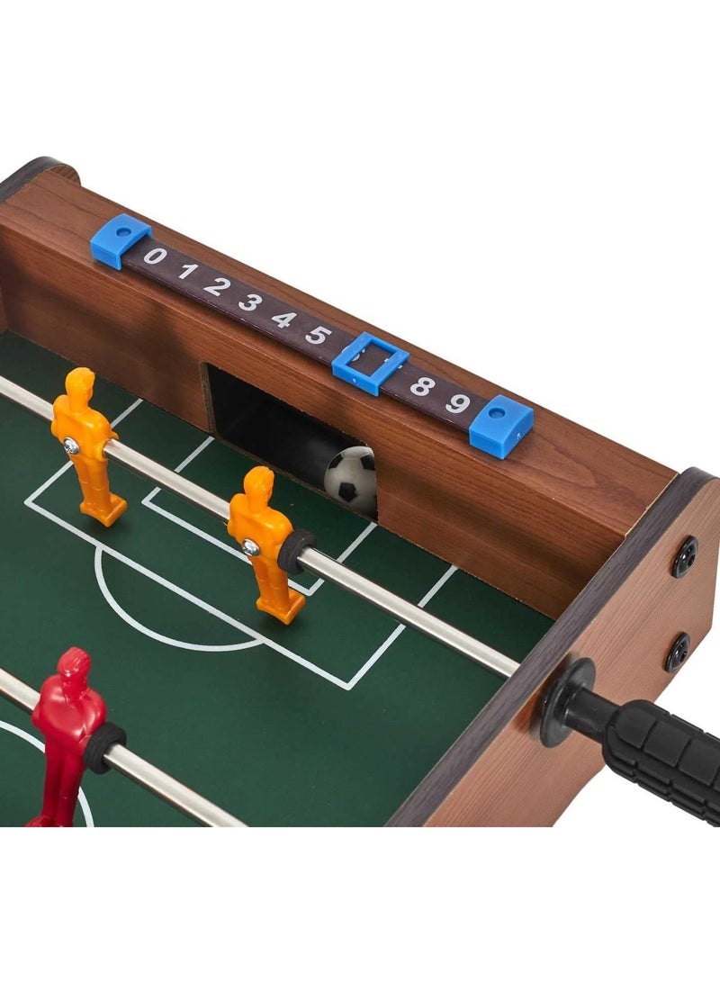Toy Box Wooden Football Table Soccer Game Set 51x32cm - Image 3