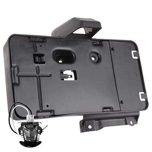 GOHAWKTEQ G008JP Black Rear License Plate Holder Frames Bracket with lamp for 2007-2016 Jeep Wrangler JK License Plates Mounting Bracket - Image 1