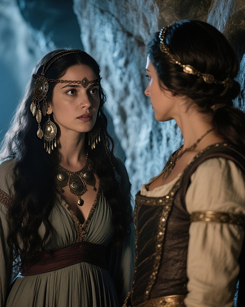 L'VOW إكليل رأس فالكيري الذهبي من L'VOW - إكسسوار شعر عتيق لحفلات LARP وزفاف الفايكنغ، برونزي - Image 4