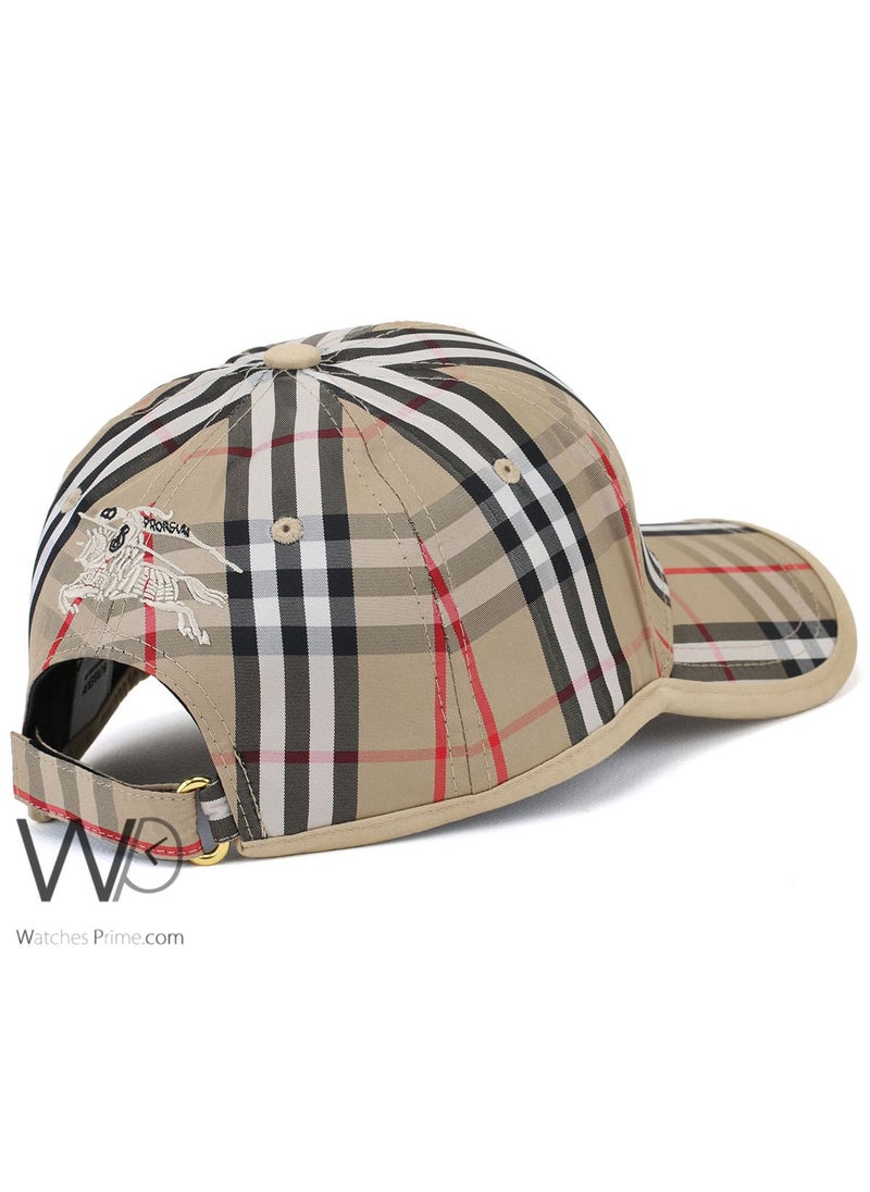 BURBERRY Burberry BT Baseball Hat Beige Motif Icon Stripe Cotton Cap  - Image 2