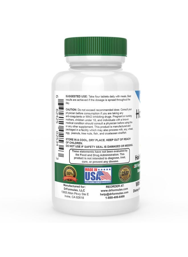 DrFormulas HairOmega 3-in-1 Hair Growth Vitamins with DHT Blocker Biotin Hair Skin and Nails Supplement for Women & Men (120 Pills) - Image 3
