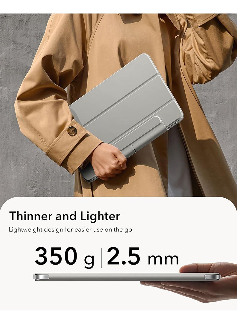 Theodor Slim Magnetic Case for iPad Air 13 Inch (M4 2026 / M3 2025 / M2 2024) – Trifold Stand iPad Air 13 Cover with Pencil Holder, Auto Sleep/Wake, Durable Protective Case – Grey - Image 5