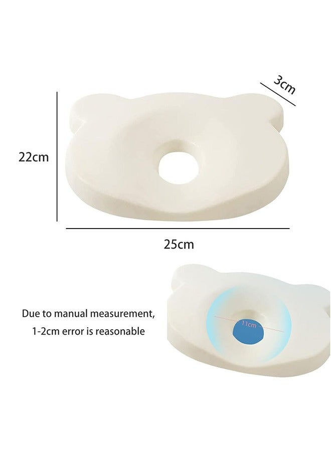 بيبي لاند وسادة أطفال ناعمة ومريحة ، تمنع النوم المسطح وتأخذ شكل رأس الرضع، مثالية للنوم ودعم الرأس لحديثي الولادة والرضع من عمر 0-36 شهر (سبيس)، رغوة الذاكرة - Image 2