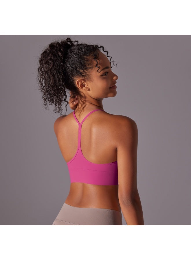 Seamless Yoga Bra Y-back Crop Tops Running Gym Sport Underwear Push Up Yoga Vest Shockproof Fitness Workout Bra - Image 1