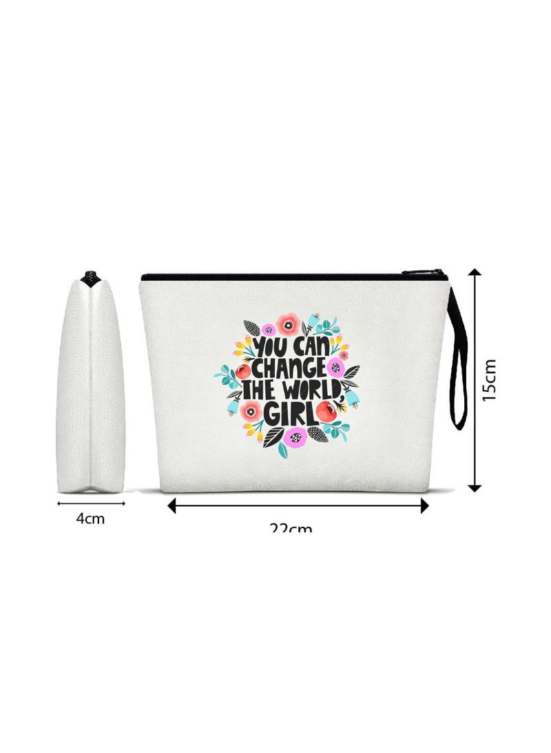PRINTSHOP4ME International Women’s Day Cosmetic Bag–Durable And Travel-Friendly Toiletry Organizer–Gift For Women’s Day Events And Parties–Inspirational Women’s Themed Makeup Pouch - Image 2