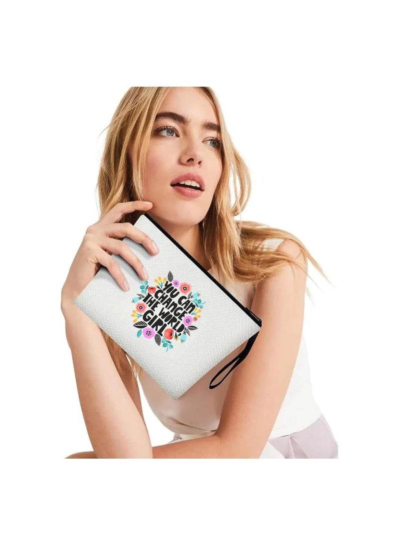 PRINTSHOP4ME International Women’s Day Cosmetic Bag–Durable And Travel-Friendly Toiletry Organizer–Gift For Women’s Day Events And Parties–Inspirational Women’s Themed Makeup Pouch - Image 3