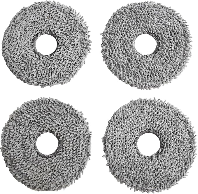 4 Pack Microfiber Replacement Mop Cloths For P10 Pro Robot Vacuum Cleaner - Image 1