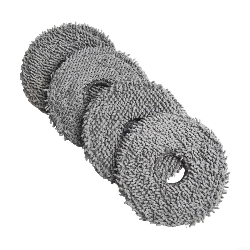 4 Pack Microfiber Replacement Mop Cloths For P10 Pro Robot Vacuum Cleaner - Image 4