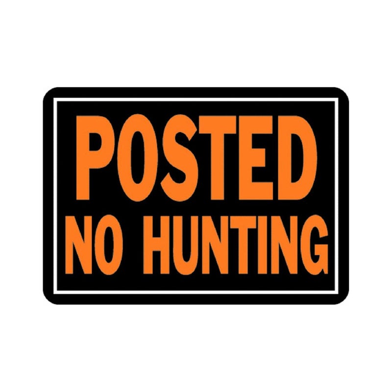 Hy-Ko Products 812 Aluminum Sign, 10" x 14", Black/Orange - Image 4