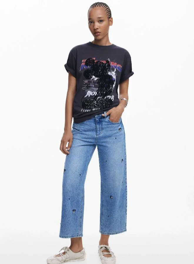 DESIGUAL Mickey Car T-Shirt