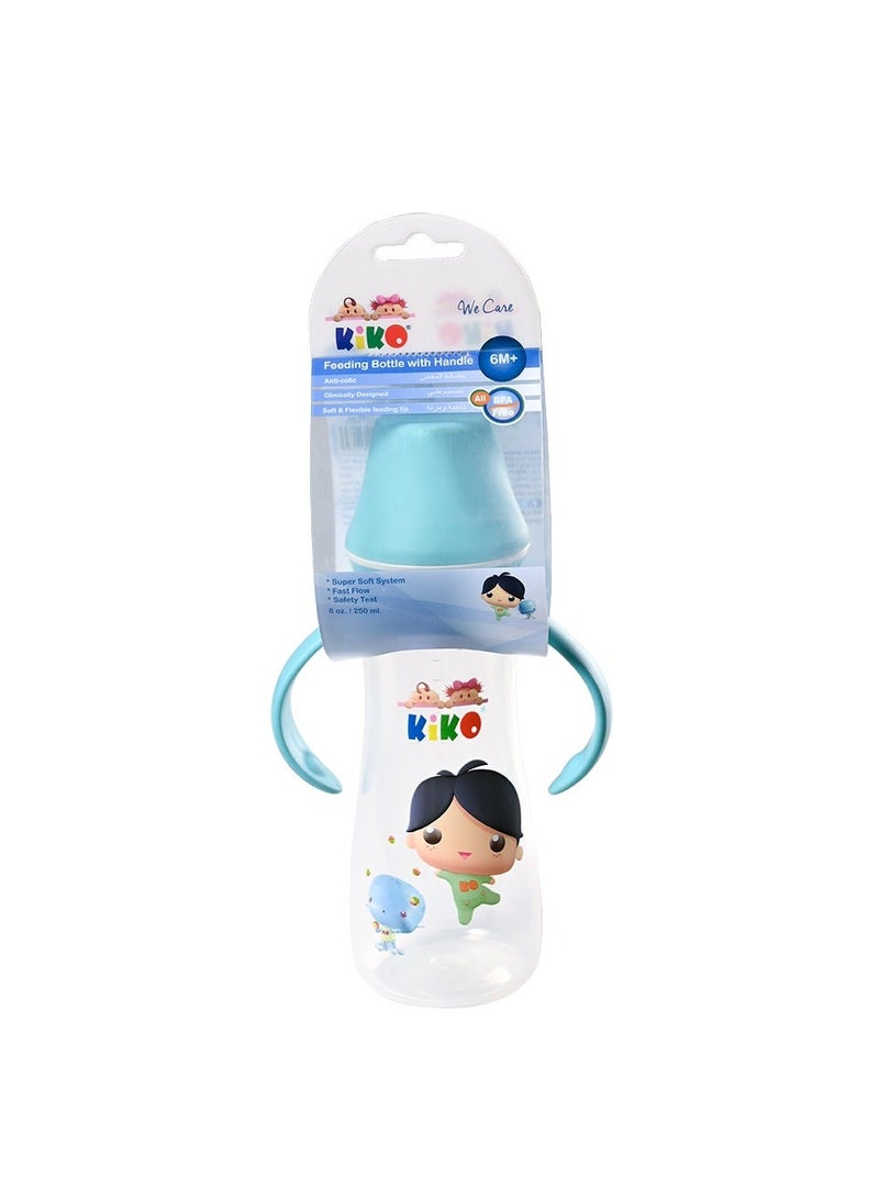 Kiko Ml Feeding Bottle With Siliocne Nipple 250 Ml-Blue - Image 4