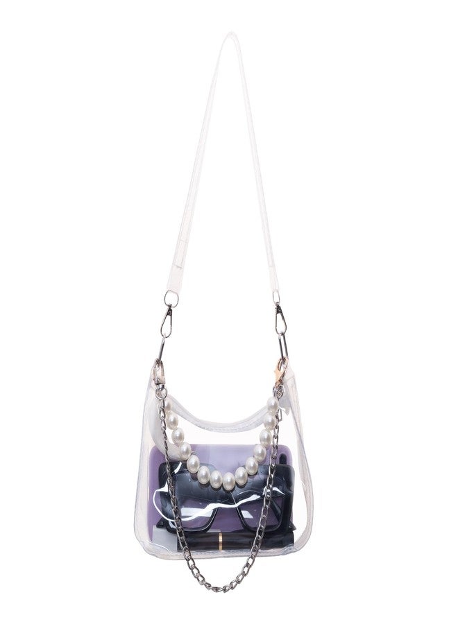 Heliltd Clear Purse for Stadium Events Small Clear Bag Stadium Approved Bag With 3 Strap 7 x 2.8 x 6 inches Stadium Approved Bags for Concerts - Image 1
