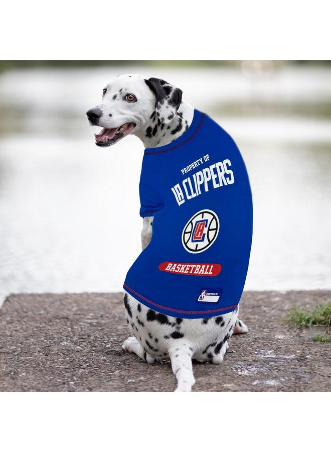 Pets First Cute Dog T-Shirt, X-Small - NBA Los Angeles Clippers Dog & Cat Shirt with Basketbal Team Logo. A Comfortable & Fashionable Yet Durable Pet Outfit, Blue (LAC-4014-XS) - Image 5