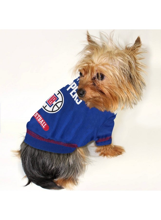 Pets First Cute Dog T-Shirt, X-Small - NBA Los Angeles Clippers Dog & Cat Shirt with Basketbal Team Logo. A Comfortable & Fashionable Yet Durable Pet Outfit, Blue (LAC-4014-XS) - Image 4
