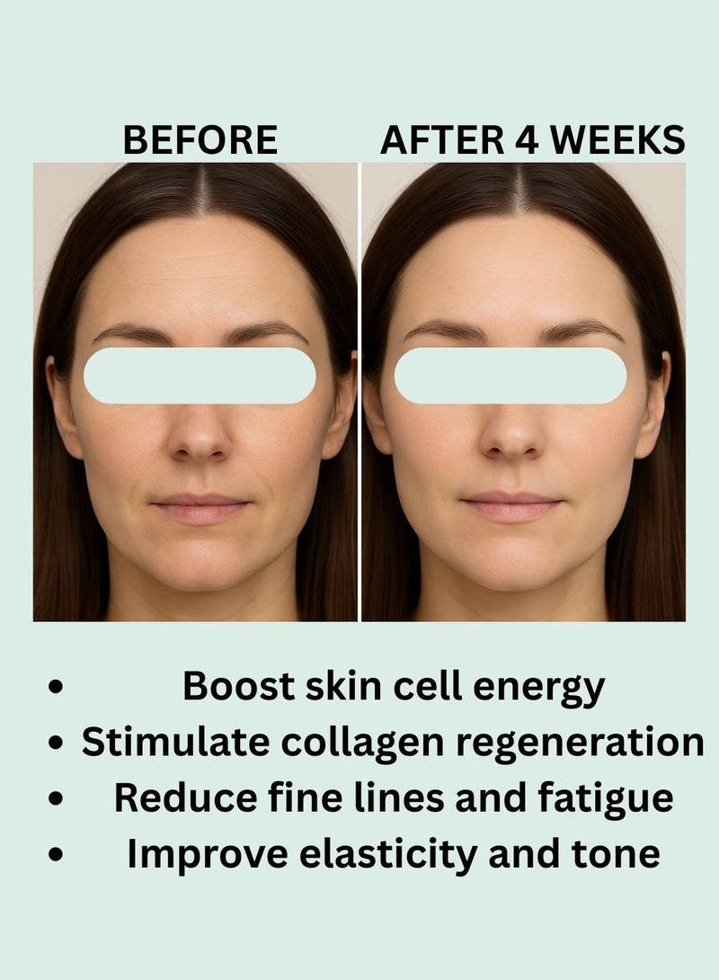 HADEFINED 2-Piece Needle-Free Skin Booster with Sonicated Hyaluronic Acid, Peptides, Vitamin B Complex, PDRN & Gamma-Aminobutyric Acid – 0.5ml + 1.5ml | Deep Hydration, Skin Energy Boost, Anti-Stress & Repair Serum