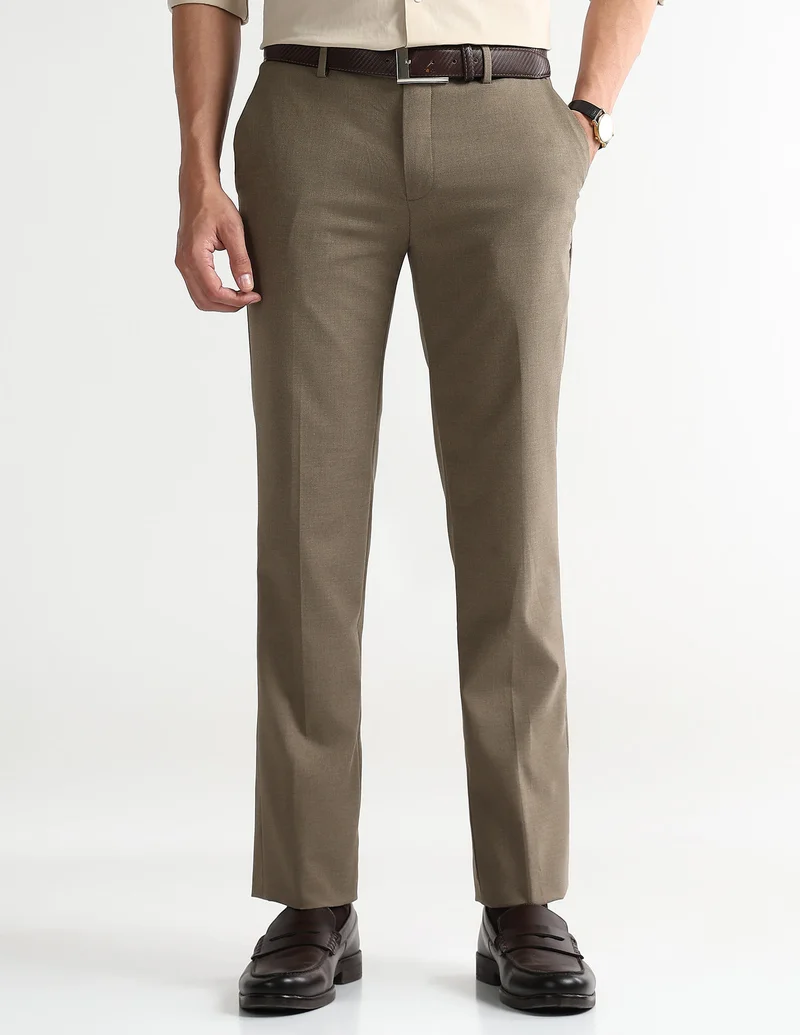 Arrow Mid Rise Regular Fit Trousers