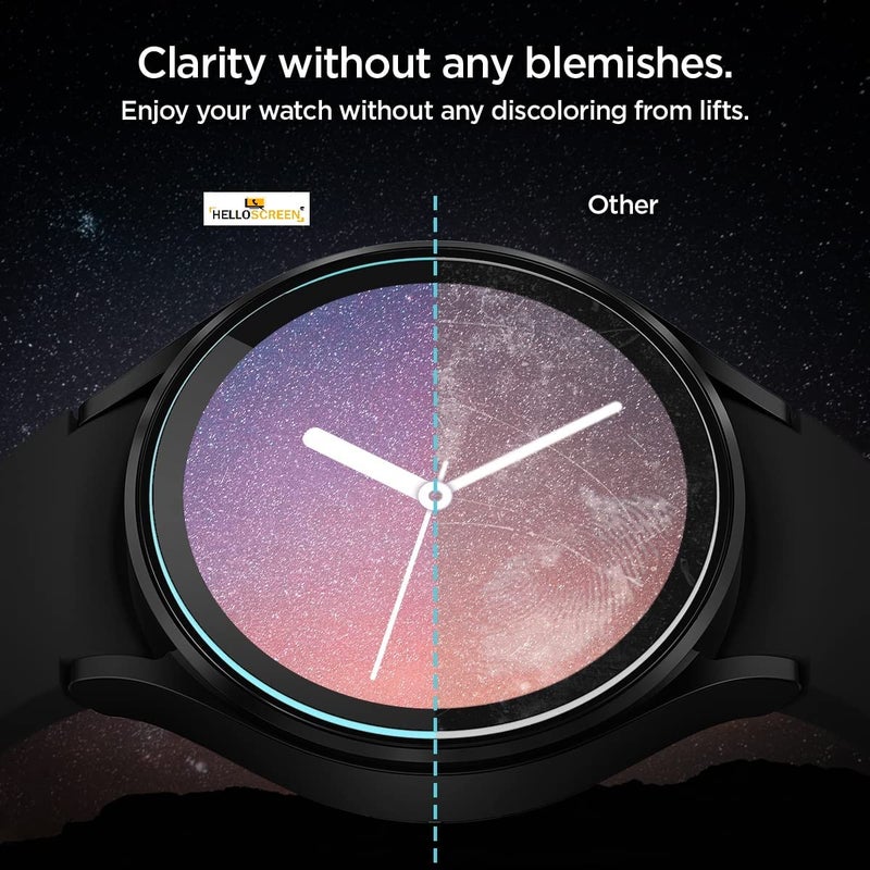 HELLOSCREEN حماية شاشة زجاجية مقسّاة غير قابلة للكسر 9H لساعات BOAT WATCH FLASH (1.3 بوصة) - مضادة للخدش، خالية من الفقاعات، من الحافة إلى الحافة، واقي شاشة TPU متميز لساعات Boat Watch Flash [عبوة 2] - Image 5