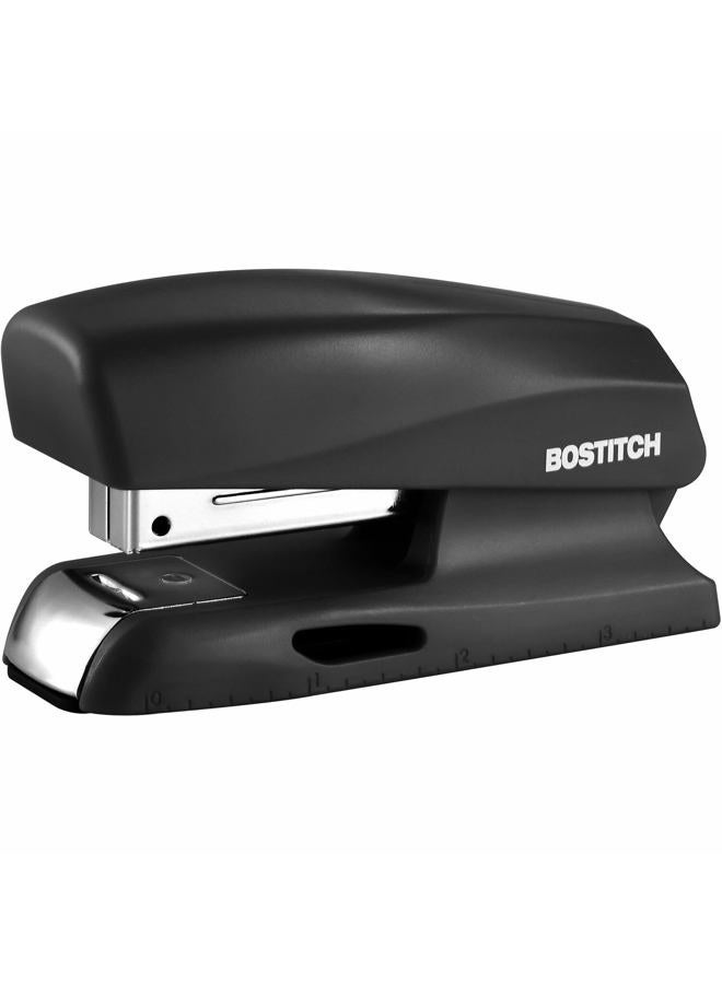 Office 20 Sheet Stapler, Small Stapler Size, Fits into the Palm of Your Hand; Black (B150-BLK)