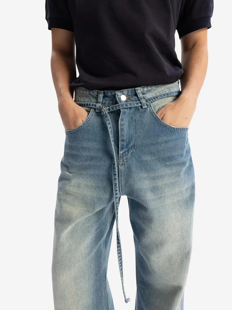 جيستو GIESTO Baggy Mid Waist Jeans