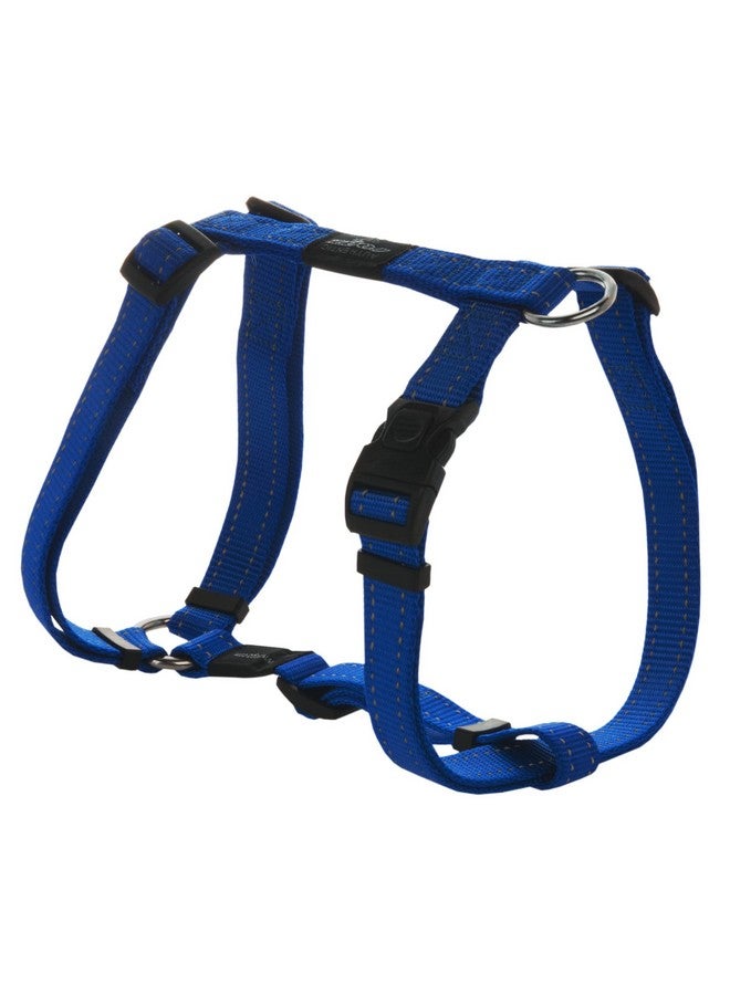 Rogz Reflective Adjustable Dog H Harness for Large Dogs; matching collar and leash available, Blue - Image 4