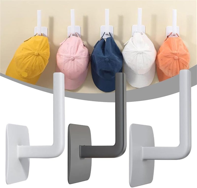 الخطافات اللاصقة البلاستيكية السوداء لتعليق الملابس لا تحتاج إلى حفر حجم صغير عالمي - Image 3