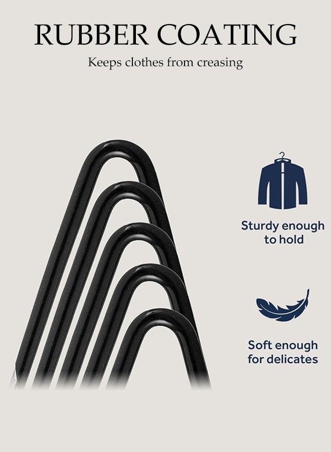 30 Packs Pants Hangers,Open Ended Trouser Hangers,Anti-Rust Metal Hangers,Closet Clothes Hangers,Non Slip,Strong and Durable,Space Saving,for Pants,Jeans, Slacks, Blanket,Scarf,35.5x17cm - Image 5