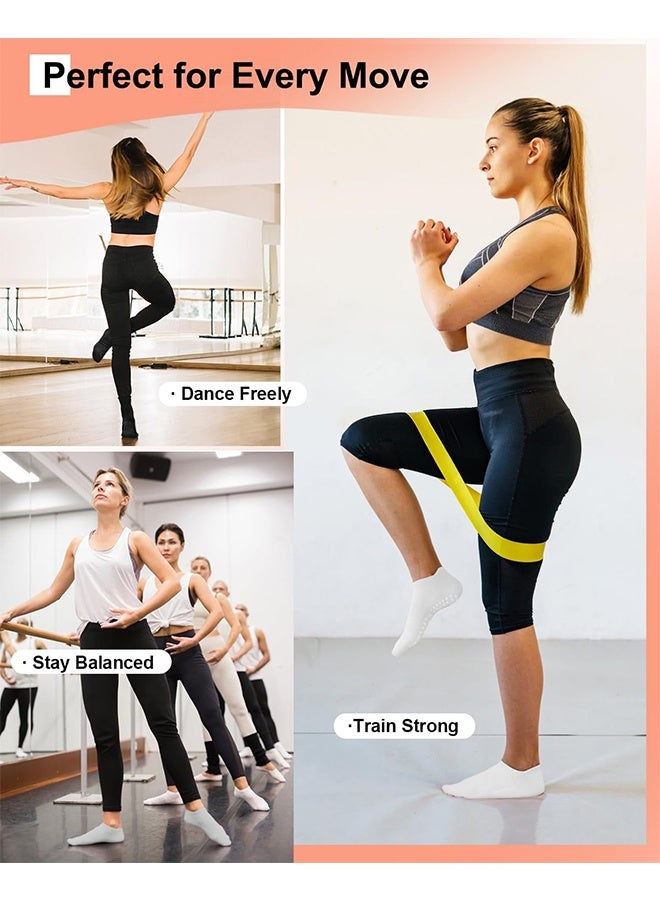 اتش واي 6 أزواج من جوارب بيلاتيس للنساء، جوارب مانعة للانزلاق للمستشفيات والرقص والباليه واليوغا والترامبولين - Image 5