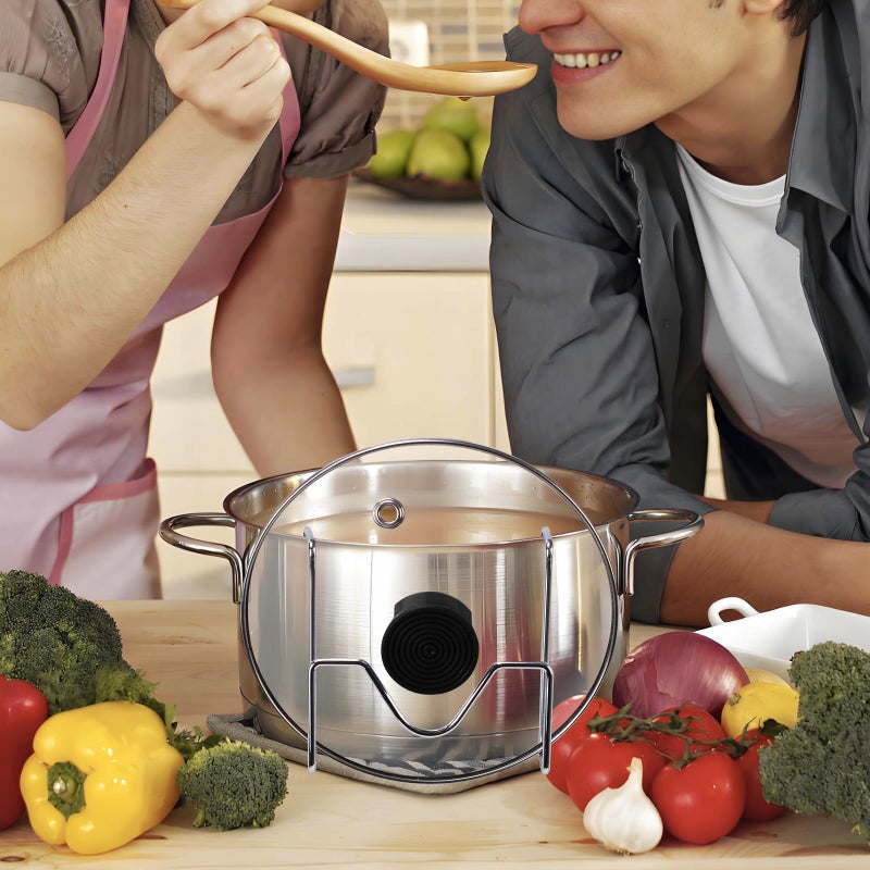 CTTZCKJ Crock Pot Lid Holder,Stainless Steel Crockpot Lid Holder Attachment,Crockpot Cover Holder,Slow Cooker Lid Holder,Lid Hanger For Crock Pot while Cooking - Image 5