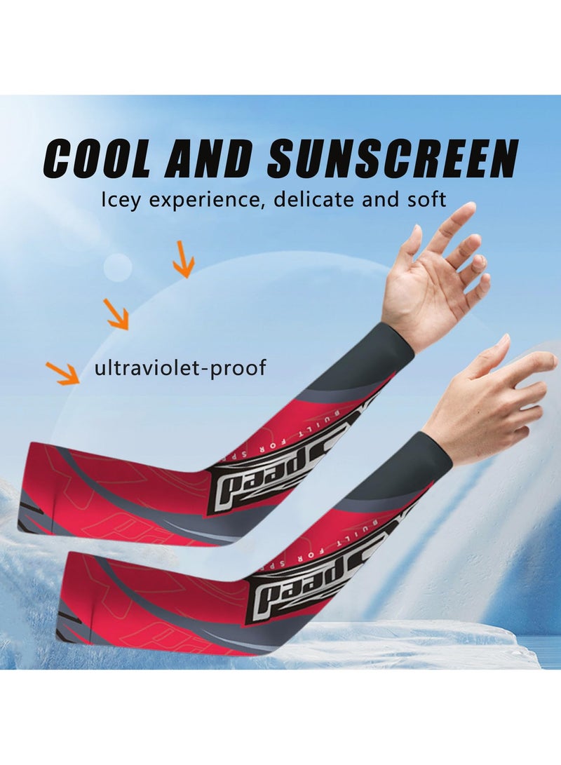 BreeJooy Anti-UV Arm Sleeve for Men Mask Cool Muff Summer Breathable Driving Arm Cover Cycling Sun Protection Neck Warmers Sports Elastic  - Image 4
