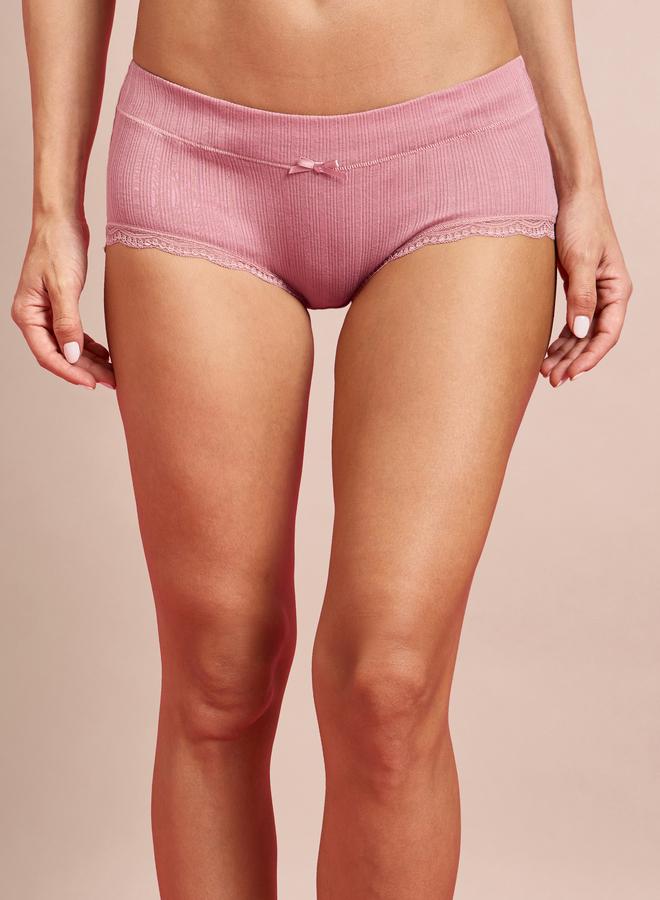 Styli Pack of 3 - Rib Cotton Full Brief with Bow Detail - Image 5